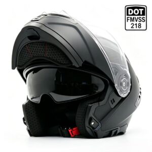 DFG, Apex Shield: Dual-Visor Modular Flip-Up Motorcycle Helmet